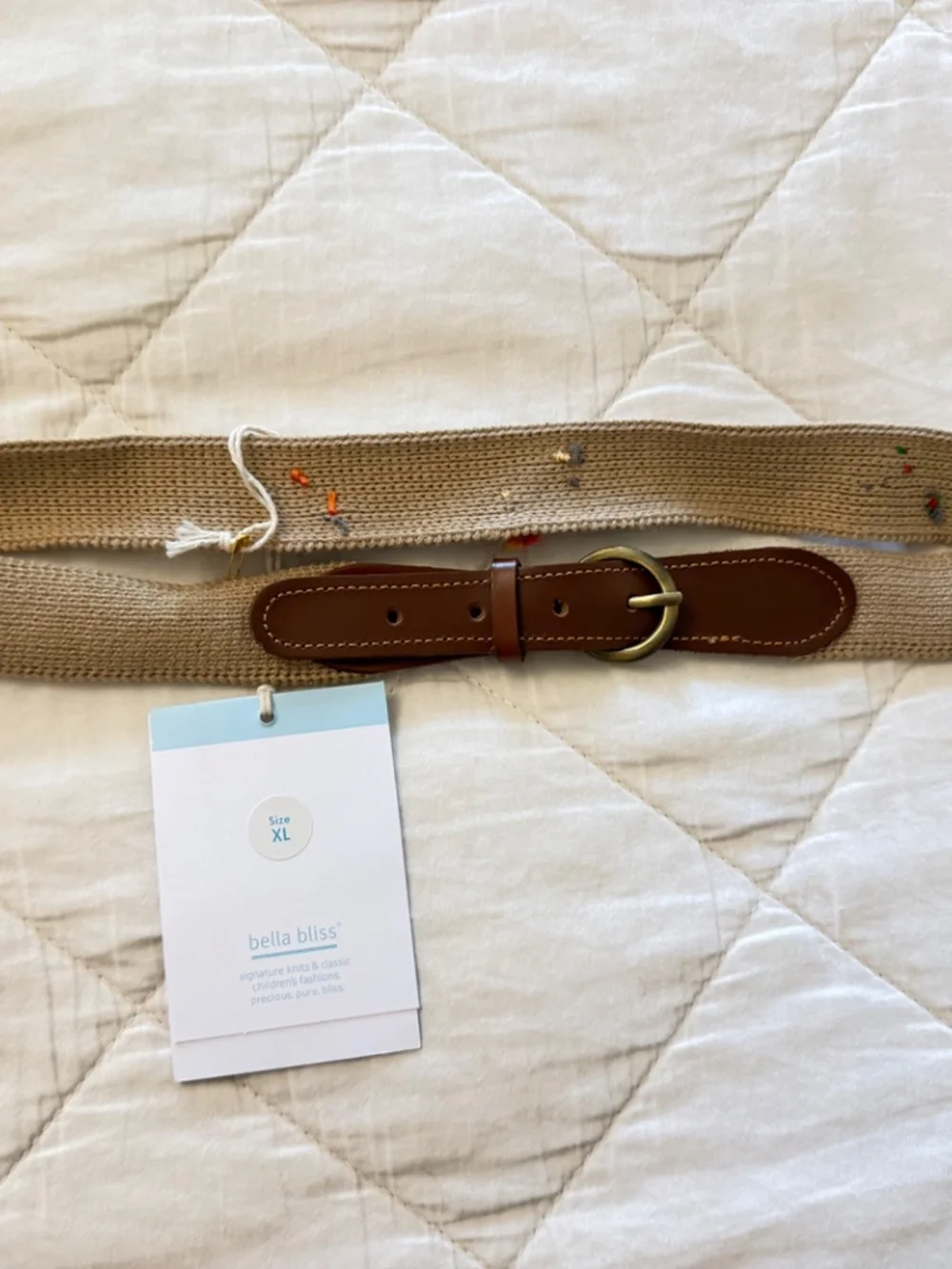 Bella bliss boys angler belt size XL